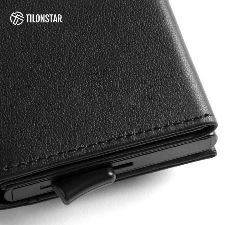 TVC203P - Genuine Leather Card Holder Pop Up Wallet,TILONSTAR