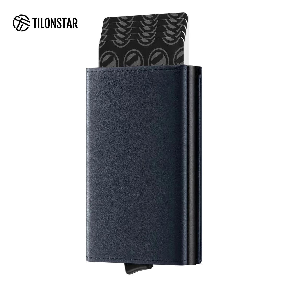TVC203P - Genuine Leather Card Holder Pop Up Wallet,TILONSTAR