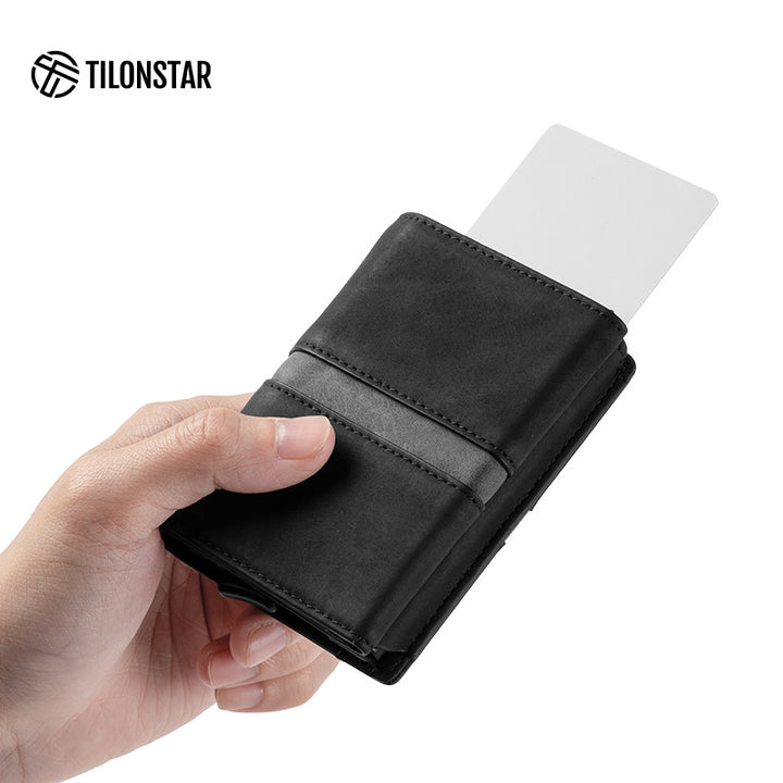 TVC125 Card Holder - Minimalist Pop Up Wallet For Cash & Card,TILONSTAR
