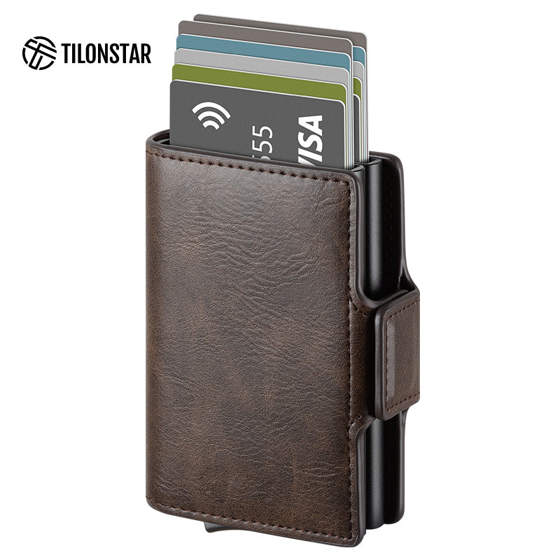 TVC200D Card Holder - Double Aluminum Card Case For More Storage Wallet,TILONSTAR