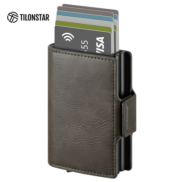 TVC200D Card Holder - Double Aluminum Card Case For More Storage Wallet,TILONSTAR