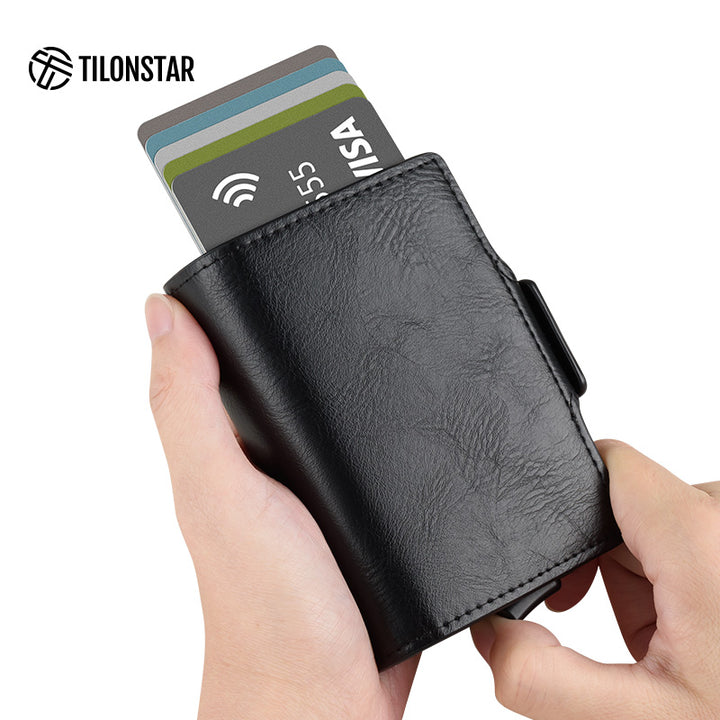 TVC200D Card Holder - Double Aluminum Card Case For More Storage Wallet,TILONSTAR