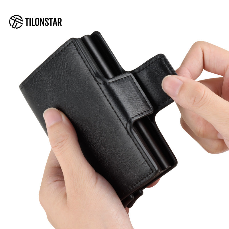 TVC200D Card Holder - Double Aluminum Card Case For More Storage Wallet,TILONSTAR