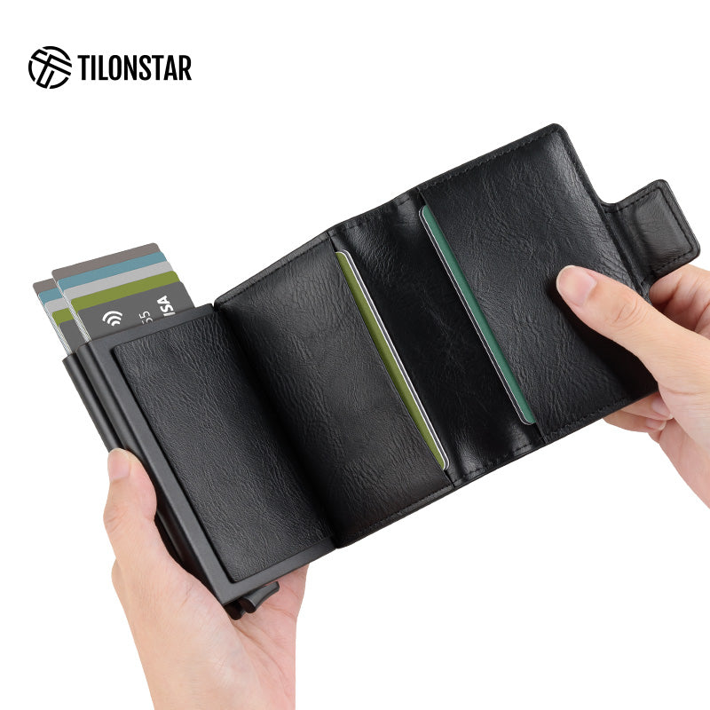 TVC200D Card Holder - Double Aluminum Card Case For More Storage Wallet,TILONSTAR