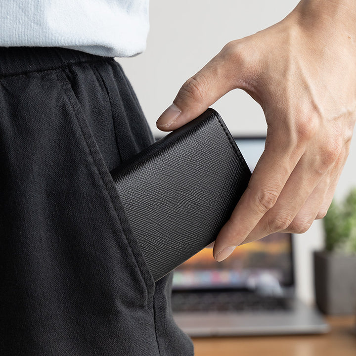 TVC203 - Tri-fold Card Holder Wallet With Pop Up Aluminum Card Case