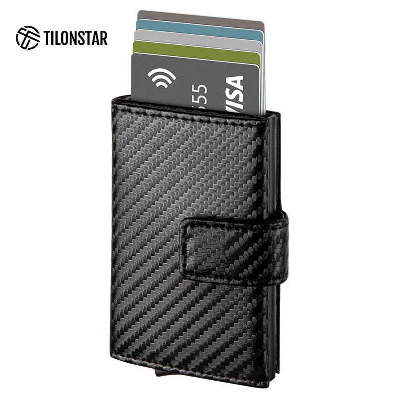 TVC204 - Tri-fold Wallet with Pop Up and Magnetic Button Closure