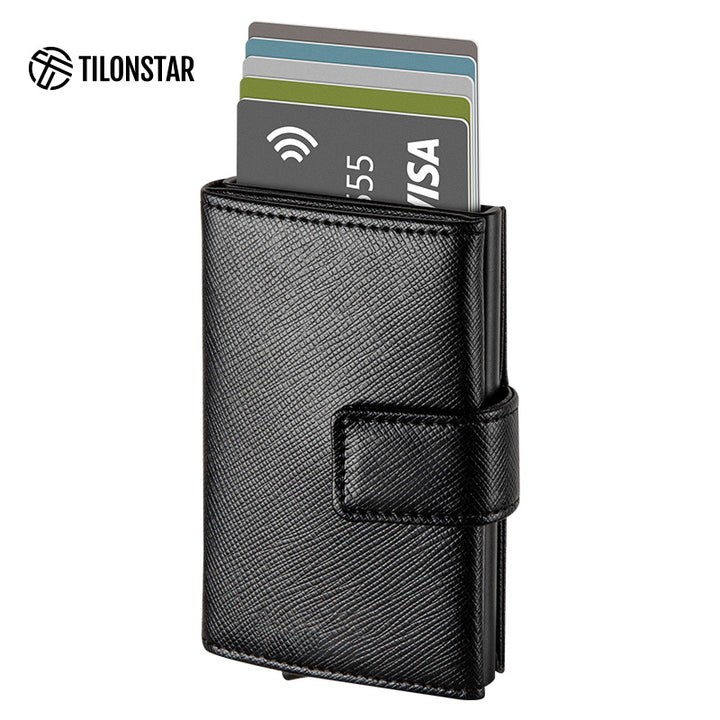TVC204 - Tri-fold Wallet with Pop Up and Magnetic Button Closure