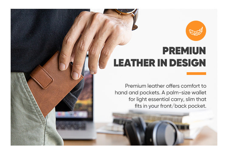 TVC204 - Tri-fold Wallet with Pop Up and Magnetic Button Closure