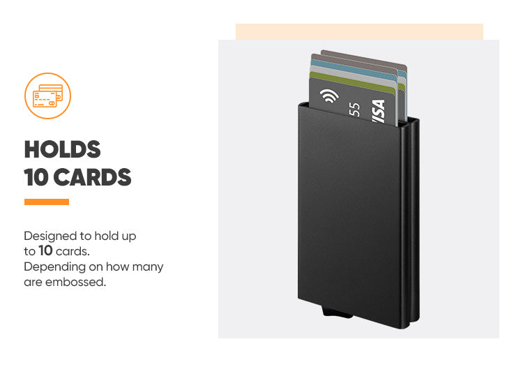 TVC102 Card Holder - Double Aluminum Card Holders For More Cards Storage,TILONSTAR