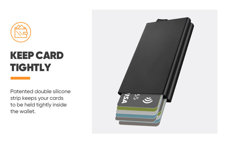 TVC102 Card Holder - Double Aluminum Card Holders For More Cards Storage,TILONSTAR