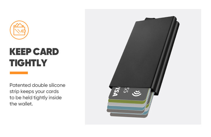 TVC102 Card Holder - Double Aluminum Card Holders For More Cards Storage,TILONSTAR