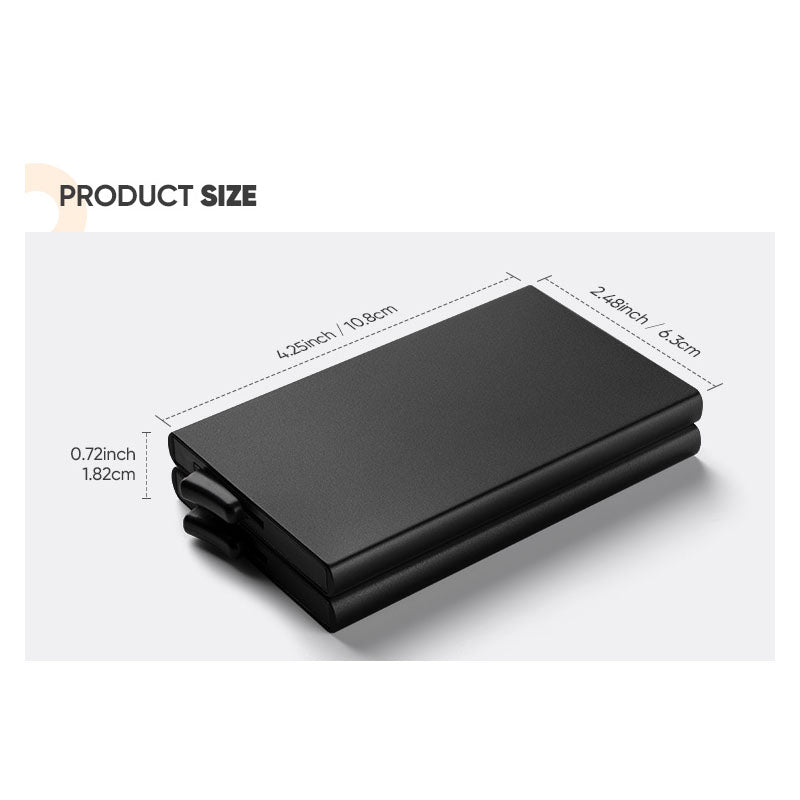 TVC102 Card Holder - Double Aluminum Card Holders For More Cards Storage,TILONSTAR