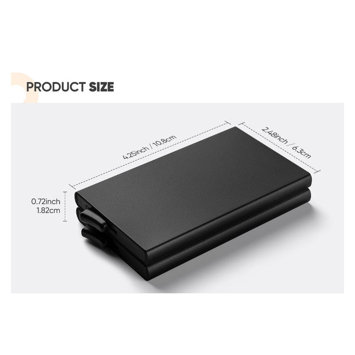 TVC102 Card Holder - Double Aluminum Card Holders For More Cards Storage,TILONSTAR
