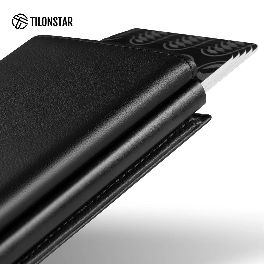 TVC203P - Genuine Leather Card Holder Pop Up Wallet,TILONSTAR