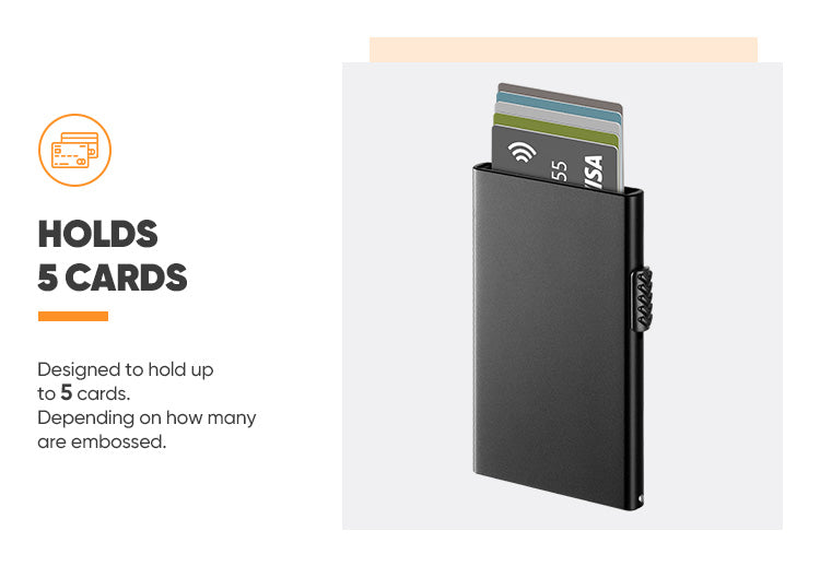 TVC300 - Side Slider Mechanism Light Slim Pop Up Aluminum Card Holder