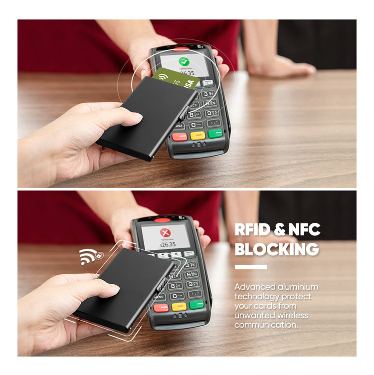 TVC300 - Side Slider Mechanism Light Slim Pop Up Aluminum Card Holder