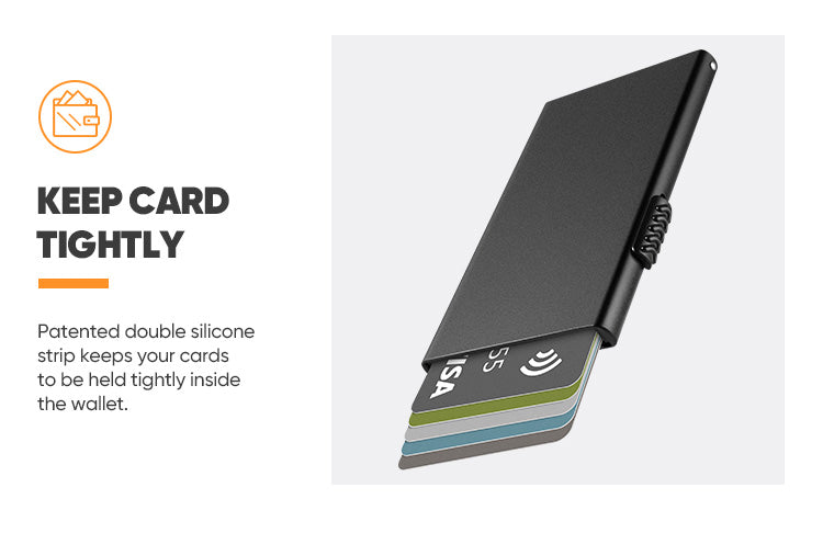 TVC300 - Side Slider Mechanism Light Slim Pop Up Aluminum Card Holder