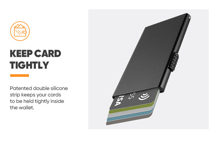 TVC300 - Side Slider Mechanism Light Slim Pop Up Aluminum Card Holder