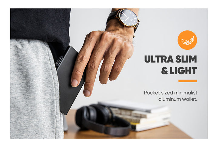 TVC300 - Side Slider Mechanism Light Slim Pop Up Aluminum Card Holder