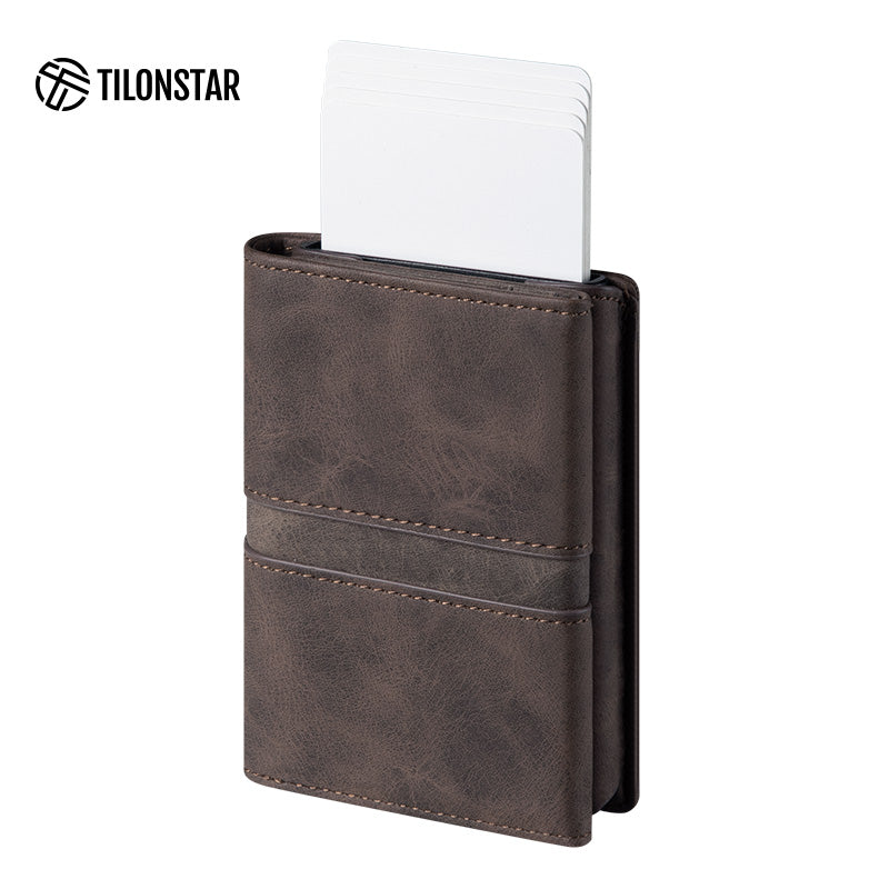 TVC125 Card Holder - Minimalist Pop Up Wallet For Cash & Card,TILONSTAR