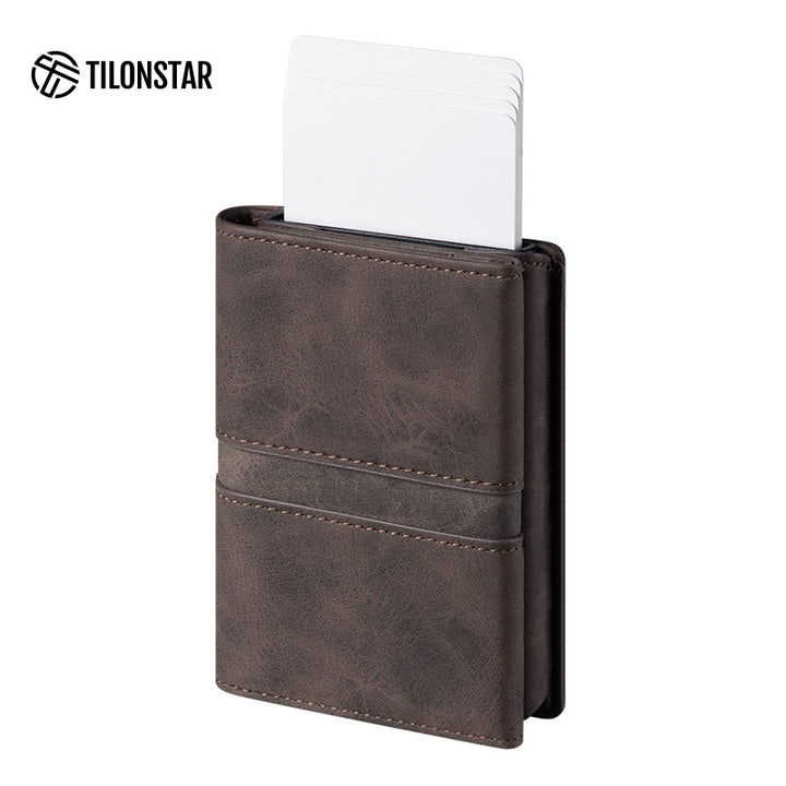 TVC125 Card Holder - Minimalist Pop Up Wallet For Cash & Card,TILONSTAR
