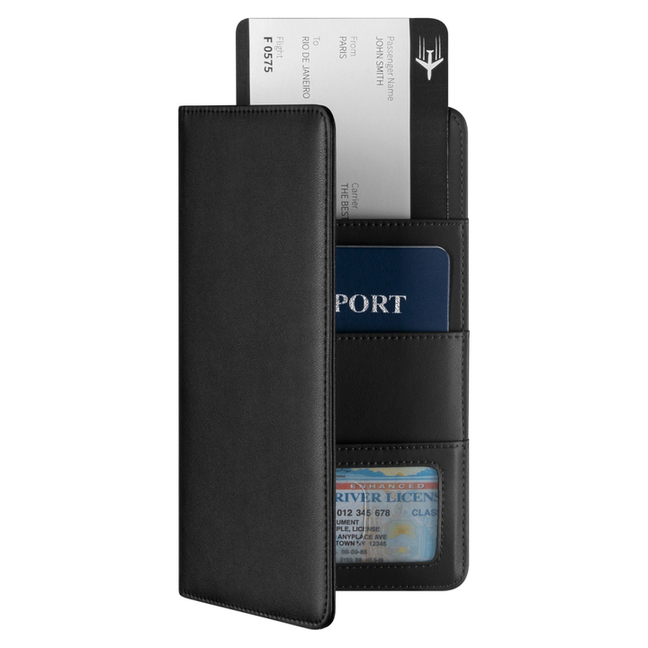 TPW100 - Leather Passport Holder For Cash,Bills and Cards
