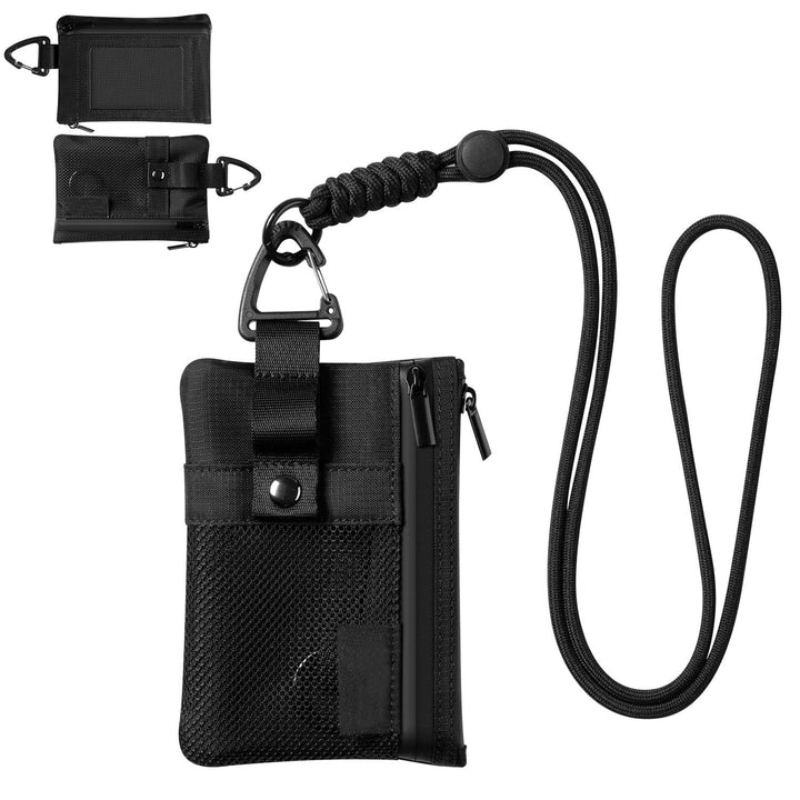 TVW124 - Water Resistant Nylon Wallet with Lanyard and Keychain