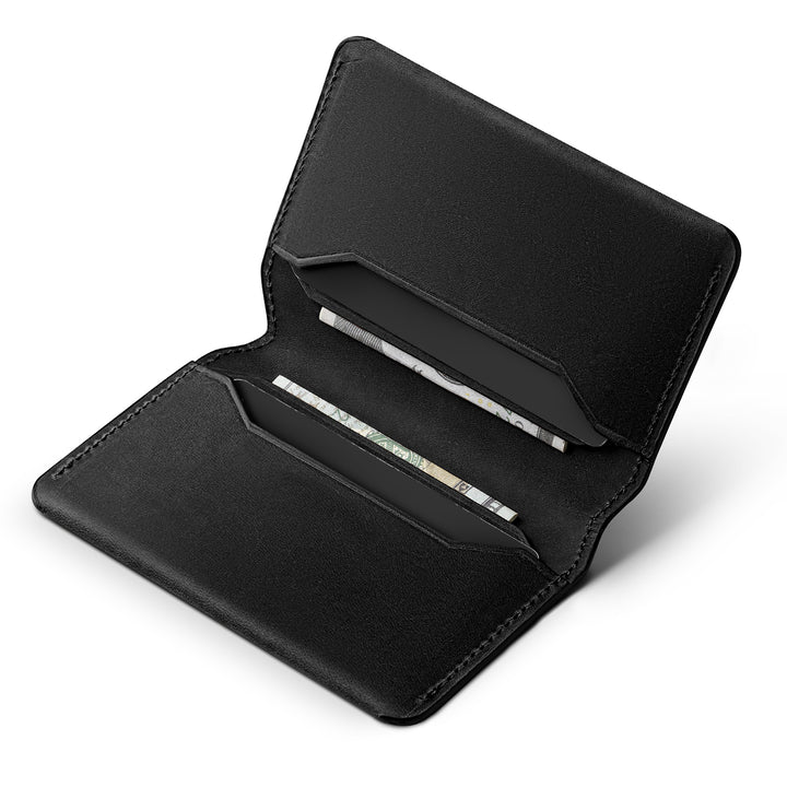 TVW109C - Slim RFID Genuine Leather Card Holder with Magnetic Closure