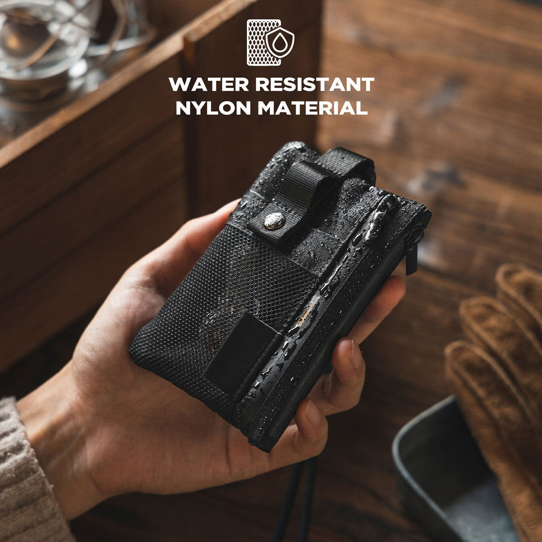 TVW124 - Water Resistant Nylon Wallet with Lanyard and Keychain