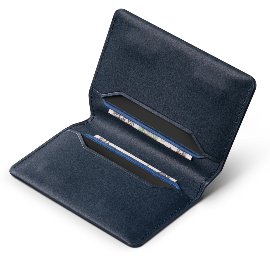 TVW109 - Slim RFID Blocking Leather Card Holder with Magnetic Closure