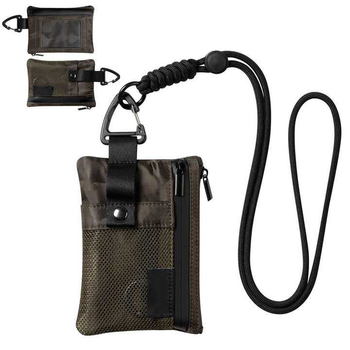 TVW124 - Water Resistant Nylon Wallet with Lanyard and Keychain