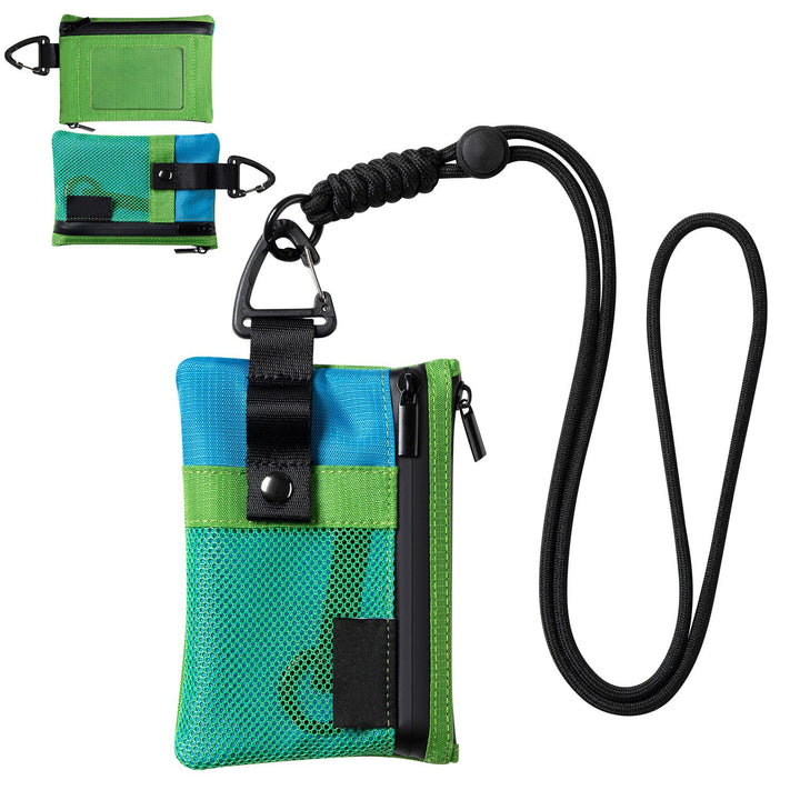 TVW124 - Water Resistant Nylon Wallet with Lanyard and Keychain