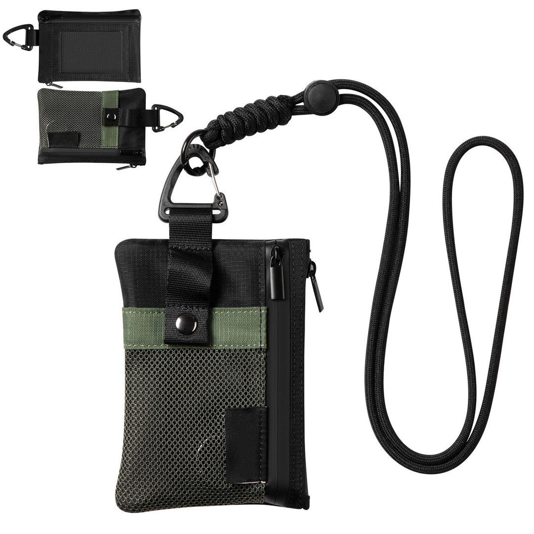 TVW124 - Water Resistant Nylon Wallet with Lanyard and Keychain