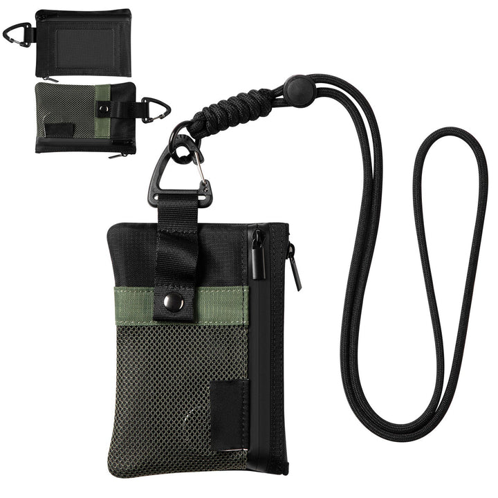 TVW124 - Water Resistant Nylon Wallet with Lanyard and Keychain