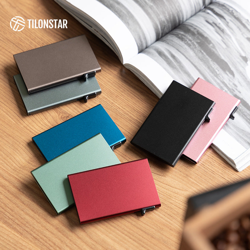 TC101 - Aluminum Pop Up RFID Credit Card Holder