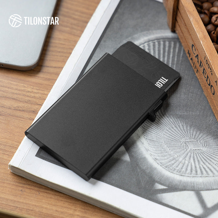 TC101 - Aluminum Pop Up RFID Credit Card Holder