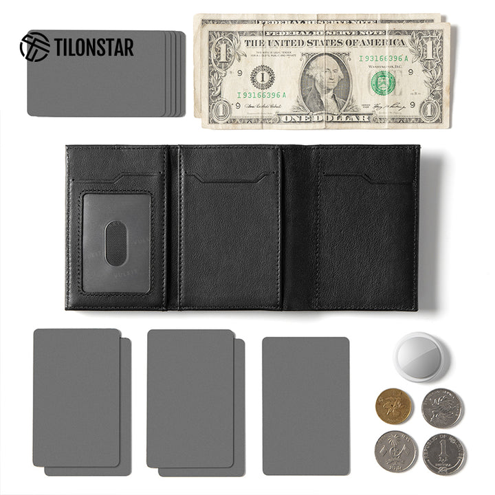 TC302P - Side-Sliding Pop-Out Genuine Leather Wallet