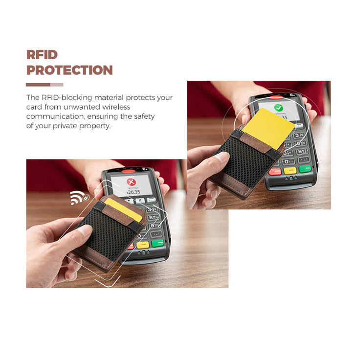 TMP100 - Magnetic Phone Leather Wallet Card Holder