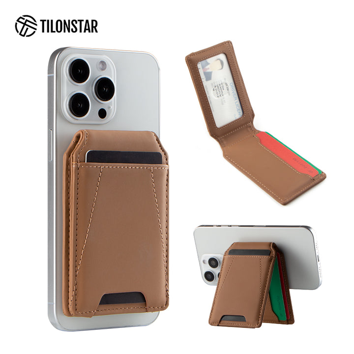 TMP101 - Magnetic RFID Leather Phone Card Wallet,TILONSTAR