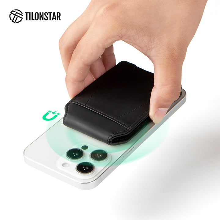 TMP101 - Magnetic RFID Leather Phone Card Wallet,TILONSTAR