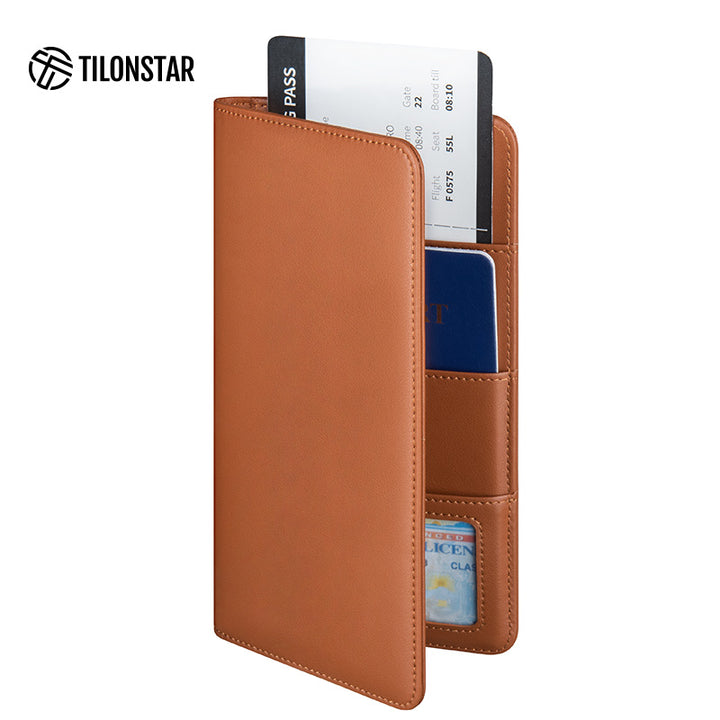 TPW100 - Leather Passport Holder For Cash,Bills and Cards