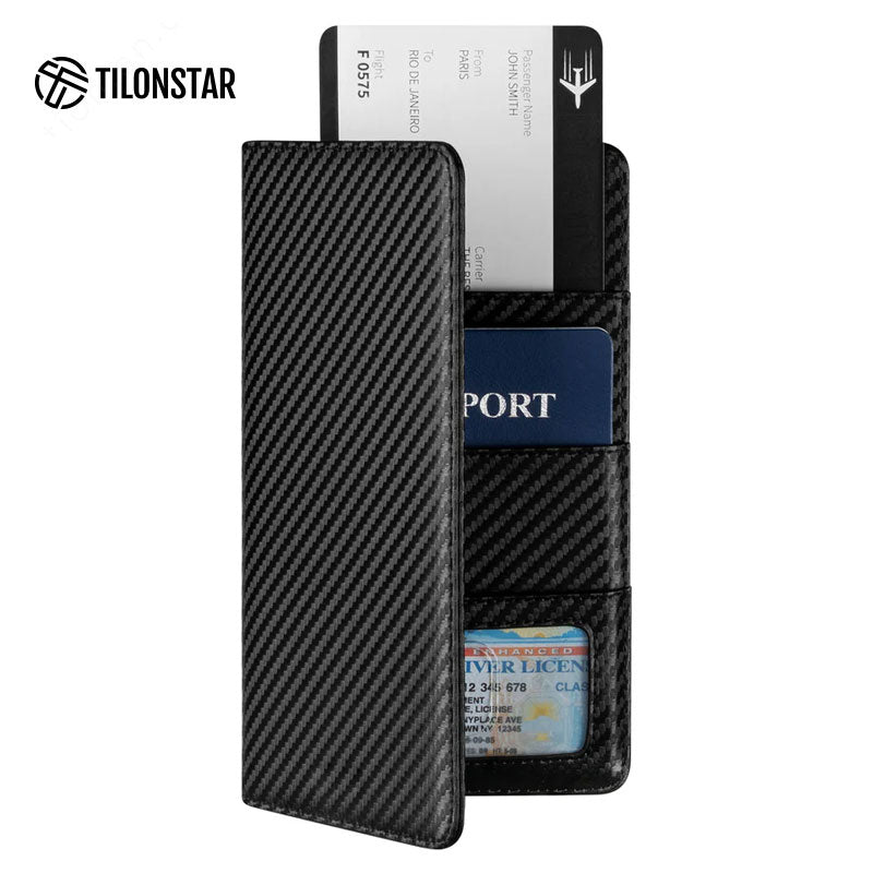 TPW100 - Leather Passport Holder For Cash,Bills and Cards