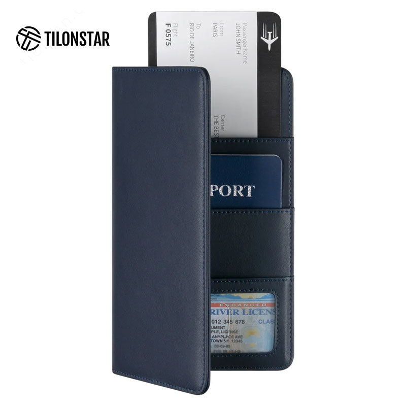 TPW100 - Leather Passport Holder For Cash,Bills and Cards