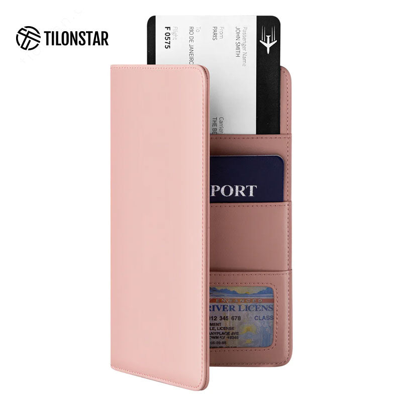 TPW100 - Leather Passport Holder For Cash,Bills and Cards