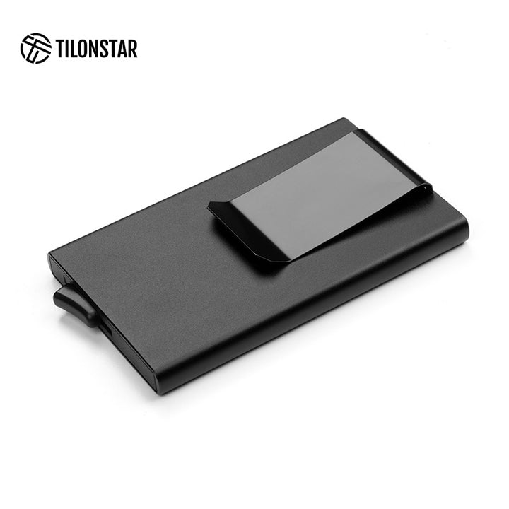 TVC100c Card Holder - Aluminum RFID Blocking Pop Up With Money Clip,TILONSTAR
