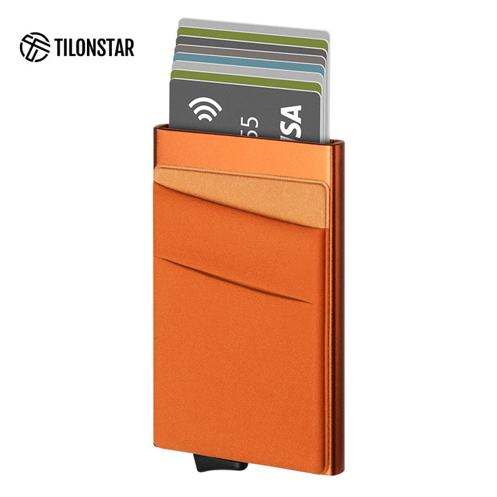 TVC104 Card Holder - Aluminum Pop Up Wallet With Money Pocket,TILONSTAR