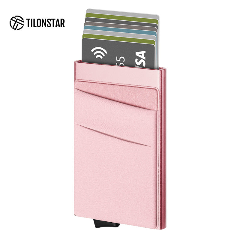 TVC104 Card Holder - Aluminum Pop Up Wallet With Money Pocket,TILONSTAR