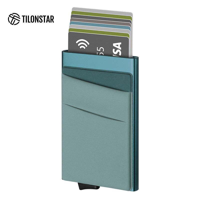 TVC104 Card Holder - Aluminum Pop Up Wallet With Money Pocket,TILONSTAR