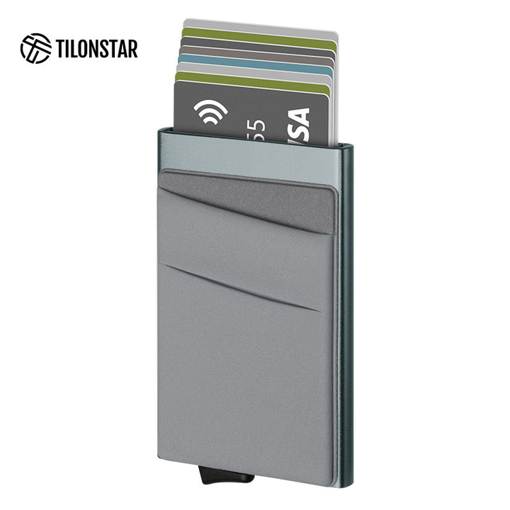 TVC104 Card Holder - Aluminum Pop Up Wallet With Money Pocket,TILONSTAR