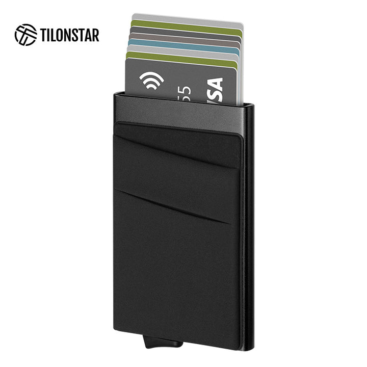 TVC104 Card Holder - Aluminum Pop Up Wallet With Money Pocket,TILONSTAR